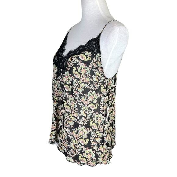 Free People Intimates NWT Pretty Little Thing Cami Black Paisley Lace Tank - Picture 3 of 10